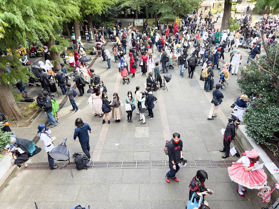 Parques y calles se llenan de cosplayers. Solo pasear ya es divertido.