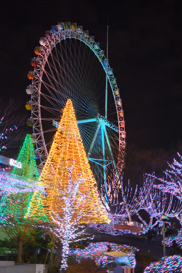 Jewellumination de Yomiuriland 2026: del 29 de octubre al 4 de abril, luces como joyas en un parque de atracciones